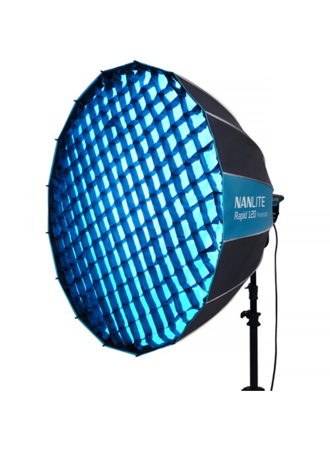 نانليت Nanlite Rapid 120 Parabolic Softbox With Grid (120CM) - Image 4