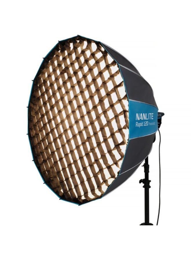 نانليت Nanlite Rapid 120 Parabolic Softbox With Grid (120CM) - Image 1