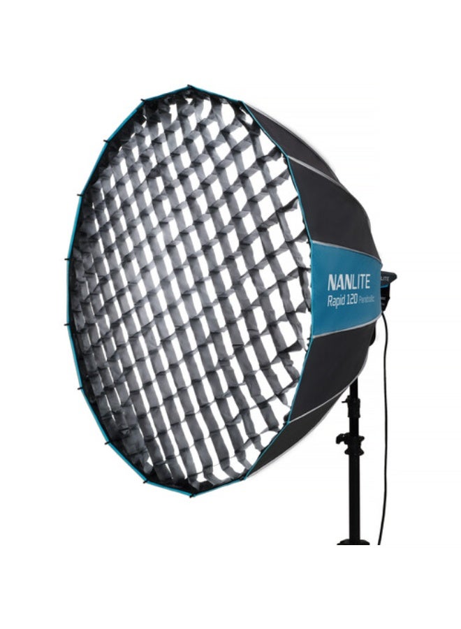 نانليت Nanlite Rapid 120 Parabolic Softbox With Grid (120CM) - Image 5