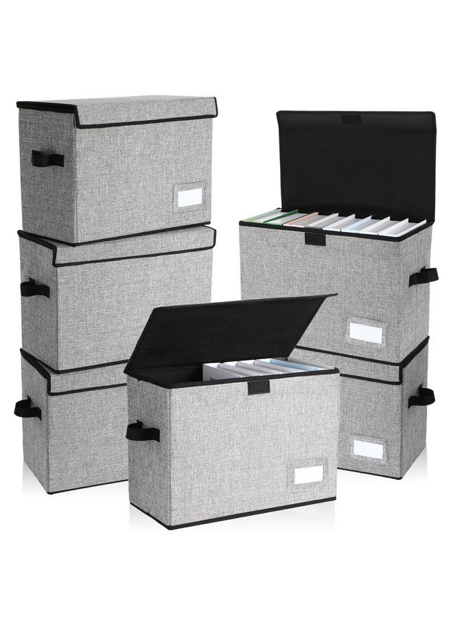 Chuangdi 6 Pcs Comic Book Storage Boxes Collapsible Comic Short Box Case With Lid 15.8 X 7.9 X 11.4 Inch Comic Book Bin Container Holds 150 Comics(Gray) - Image 1