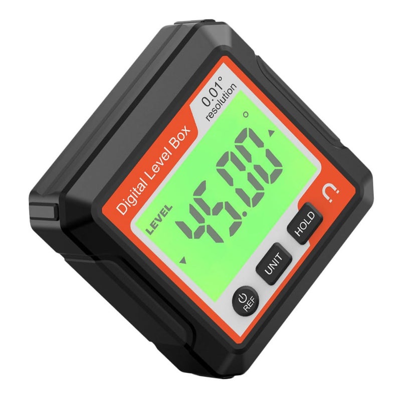 Red Digital Inclinometer Protractor Angle Gauge 5 8X5 8cm Mini Level Tool for Woodworking Construction Automotive - Image 2