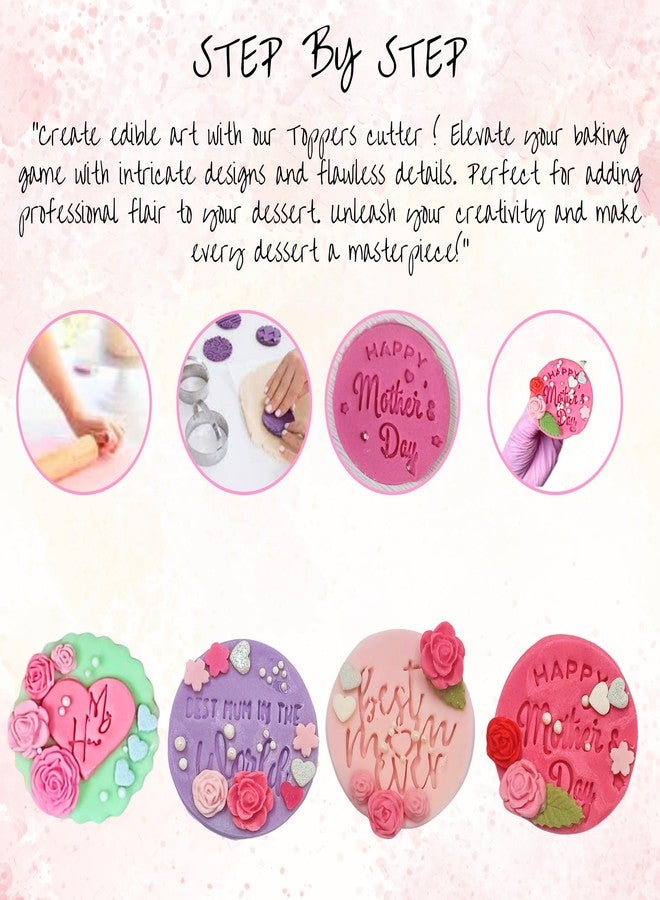 Confect “Happy Mother’s Day” Topper Cutter | Fondant & Gum Paste Cutter for Cakes | Edible Topper Mold for Mother's Day Celebrations | Cake Decorating Tool & Baking Supplies - Image 5