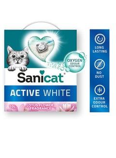 Sanicat Sanicat Active White Ultra Clumping - Lotus Flower 10 L 