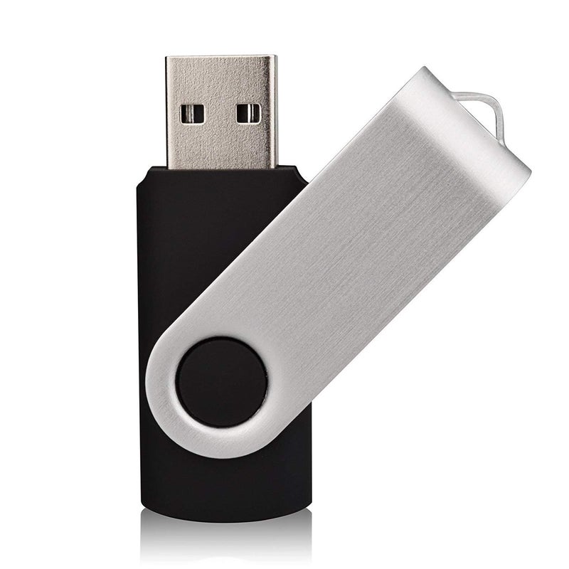 Aiibe 10 Pieces 32GB USB Flash Drive 10 Pack USB 2.0 Memory Stick Thumbdrives (Mix Colors : Black Blue Red Green Orange White Yellow Pink Purple Silver) - Image 2