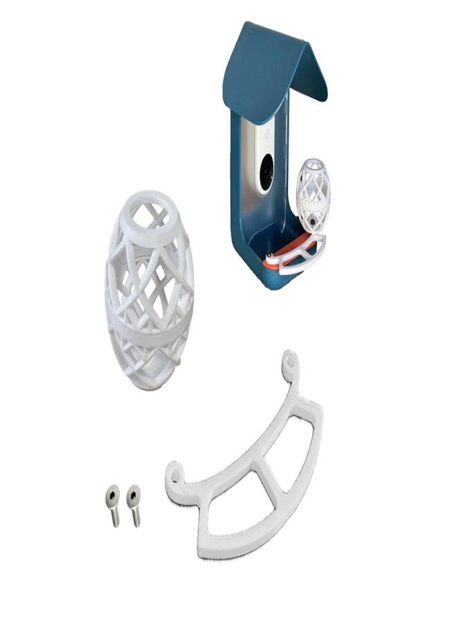 Kimalab Perch, Suet Ball Holder & Mounting Screws Bundle for Bird Buddy - Compatible with Bird Buddy Smart Feeder for Enhanced Watching Experience - Image 1
