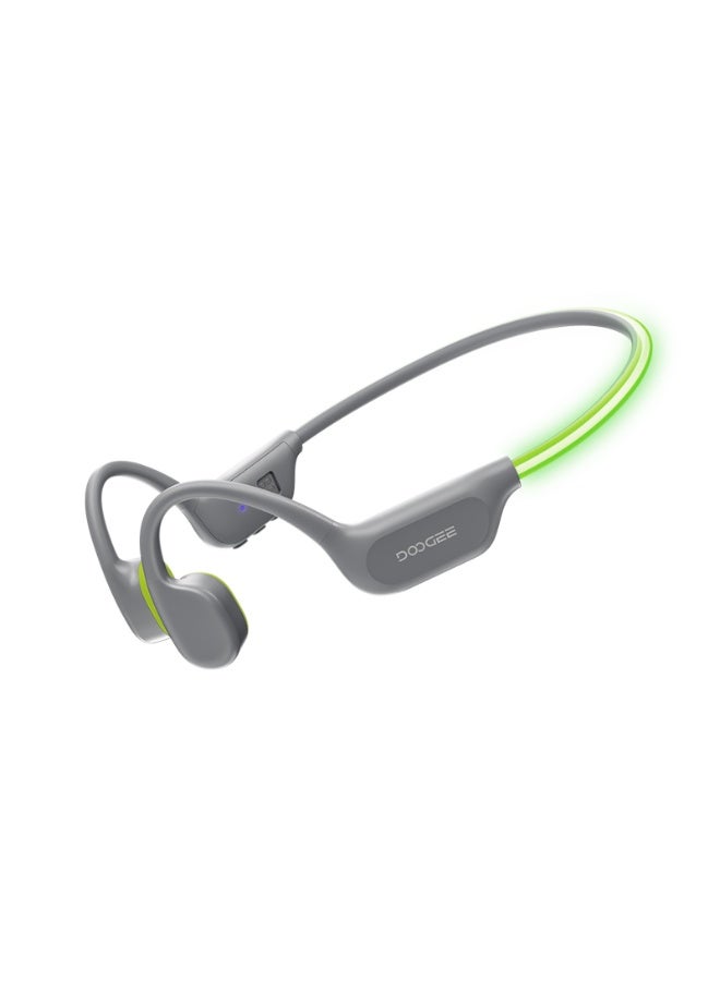 DOOGEE Bone Conduction Headphones, LED Headband, IP68 Waterproof for Swimming, 10 Hours Battery Life, Bluetooth 6.0, MP3 Mode, 32GB Storage, Suitable for Cycling, Swimming and Fitness - Image 1