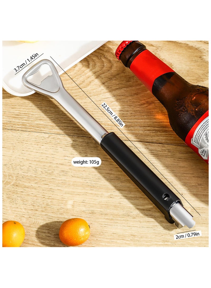 SOLARAE Adjustable Jar Opener for Weak Hands, Multifunctional Portable Jar Lid Gripper, Stainless Steel Can Opener for Home Kitchen Gadgets, for Most Jar Lid Sizes, Kitchen Canning Tools for Seniors - 2 Pack - Image 3