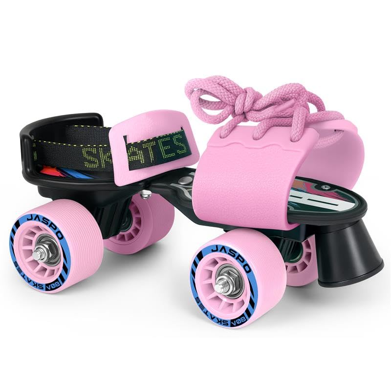 jaspo Kids G-Force Adjustable Roller Skates (Pink, Junior (Up-To 5 Years Age Groupoutdoor Wheel) - Image 1
