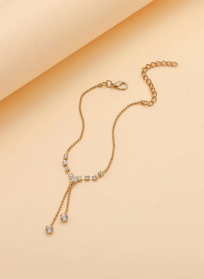 Take Two  Embellished Anklet with Tassel Pendant for Women | Best Price UAE