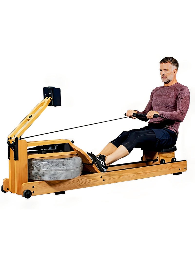 الكوتش جهاز آلة تجديف - آلة تجديف قابلة للطي لصالة الألعاب الرياضية المنزلية آلات تجديف هادئة للمنزل بسعة وزن 350 رطلاً 8 مستوى مقاومة قابلة للتعديل مقعد مبطن سهل الانزلاق - Image 1