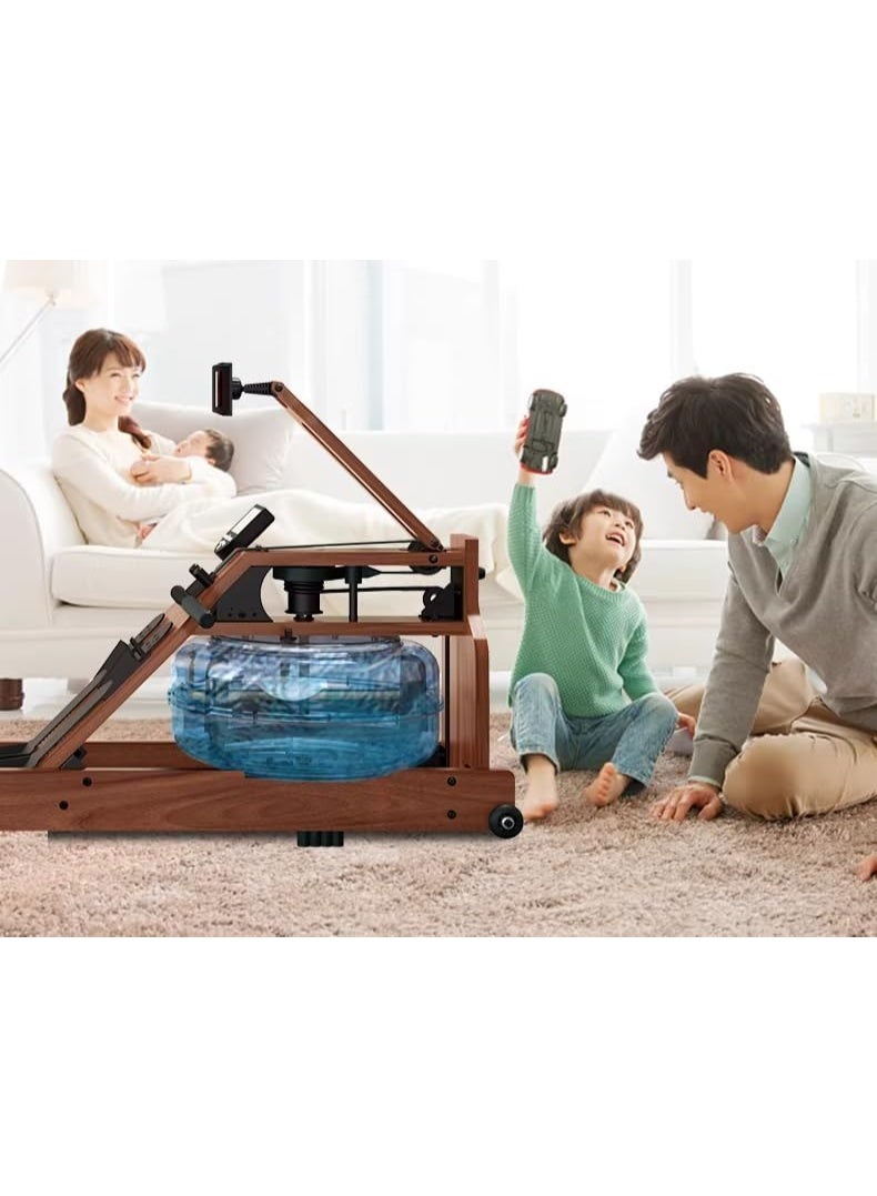 ALCOACH Rowing Machine - Foldable Rowing Machine for Home Gym Quiet Rowing Machines for Home with 350lb Weight Capacity 8 Levels Adjustable Resistance Smooth-Gliding Padded seat - Image 5