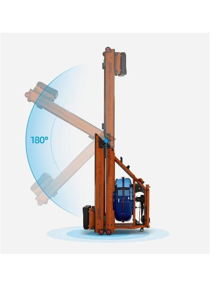 ALCOACH Rowing Machine - Foldable Rowing Machine for Home Gym Quiet Rowing Machines for Home with 350lb Weight Capacity 8 Levels Adjustable Resistance Smooth-Gliding Padded seat - Image 4