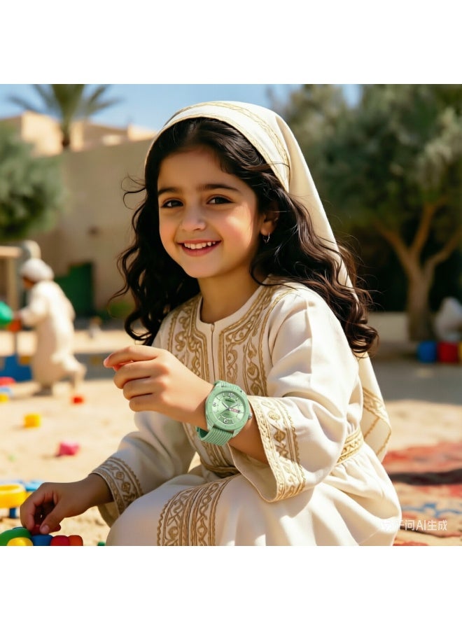 ساعة كوارتز مقاومة للماء، ساعة طلابية كبيرة مضيئة، مقاومة للماء حتى 5 ضغط جوي، تقويم مزدوج، ساعة يد رياضية صامتة مناسبة للامتحانات، مناسبة للأولاد والبنات - Image 4