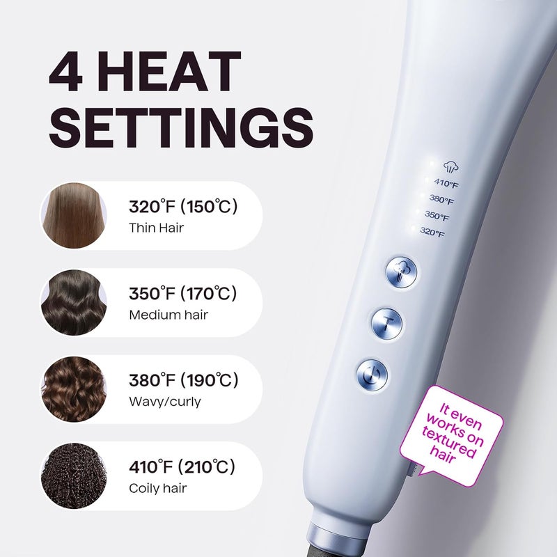 wavytalk Pro Steam Hair Straightener Brush, Steamline Pro 3 in 1 Straightening Brush, Steam Reduces Damage, Nourishes Hair, and Expedites Straightening - Image 4