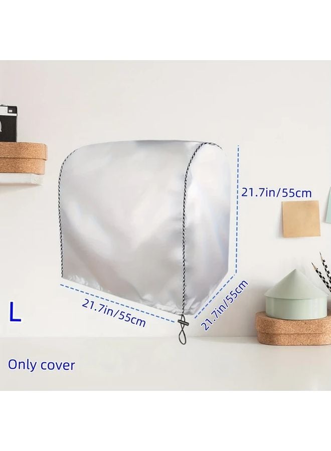 غطاء طابعة ثلاثية الأبعاد محمول ثقيل Oxford Cloth مقاس L فضي مقاوم للغبار ومضاد للضوضاء - Image 1