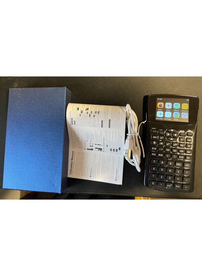 آلة حاسبة متعددة الوظائف لقراءة النصوص مع قارئ الكتب الإلكترونية، مشغل الفيديو والموسيقى، شاشة الخصوصية، قفل بضغطة زر، اختصار لفتح الكتاب أو المستند، تدعم 24 لغة - Image 5