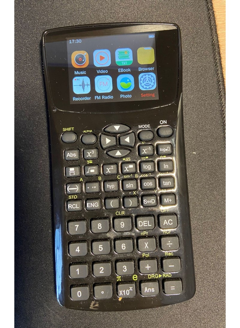 آلة حاسبة متعددة الوظائف لقراءة النصوص مع قارئ الكتب الإلكترونية، مشغل الفيديو والموسيقى، شاشة الخصوصية، قفل بضغطة زر، اختصار لفتح الكتاب أو المستند، تدعم 24 لغة - Image 2