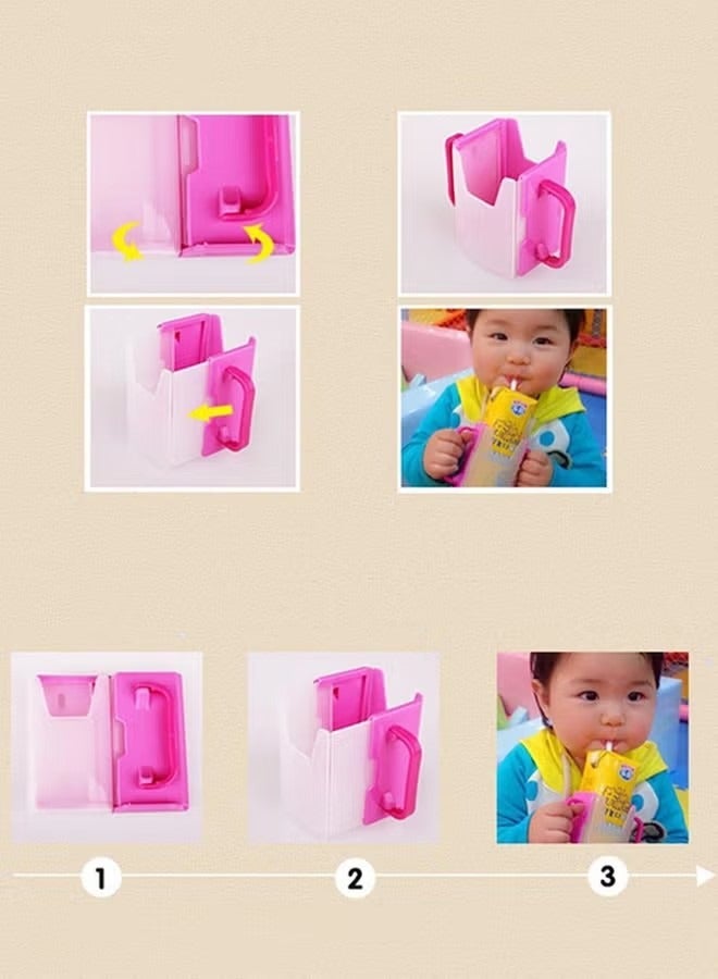 أوريتي قابل للتعديل مقبض مزدوج عصير الطفل العملي وحامل صندوق الحليب مع أقمشة عالية الجودة - Image 3