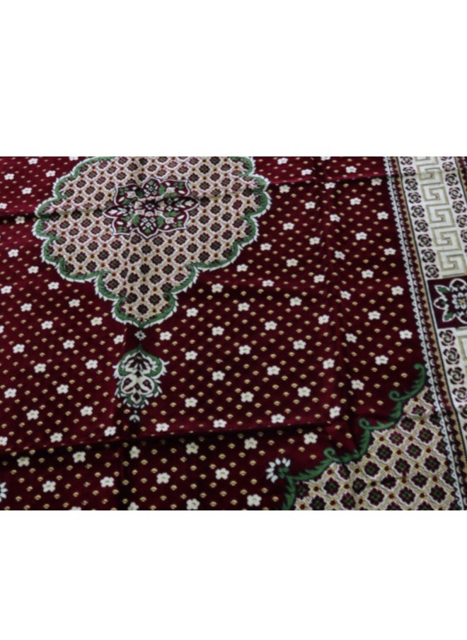 سمارت هوم - سجاد وبساط  مخمل ممتاز مبطن وناعم الملمس بنقشات جميلة ثري دي مصنوع من مواد عالية الجودة ، فرشة جلوس ارضية للرحلات والتخييم ، والتنزه، والبر، بساط فخم مقاس ٢٥٠ X ١٦٠ سم - Image 1