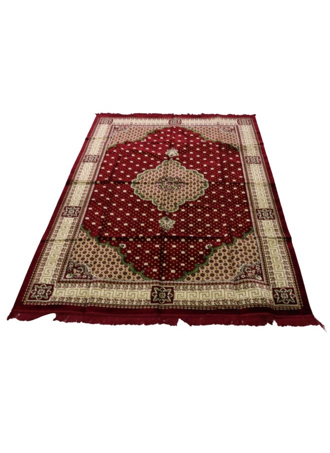 سمارت هوم - سجاد وبساط  مخمل ممتاز مبطن وناعم الملمس بنقشات جميلة ثري دي مصنوع من مواد عالية الجودة ، فرشة جلوس ارضية للرحلات والتخييم ، والتنزه، والبر، بساط فخم مقاس ٢٥٠ X ١٦٠ سم - Image 1