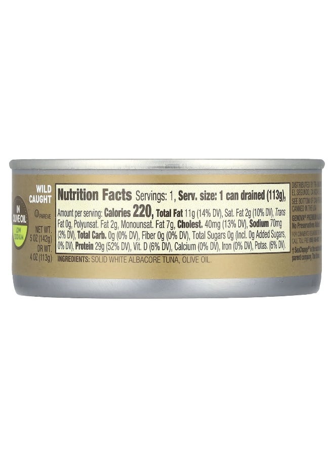 Genova Genova, Albacore Tuna In Olive Oil, Low Sodium , 5 oz (142 g)  - Image 2