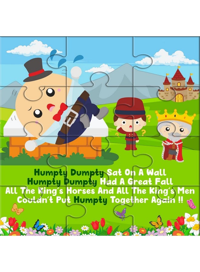 Yey 6 in 1 Nursery Rhymes Jigsaw Puzzles for Kids/Twinkle Twinkle, Humpty Dumpty, Jack and Jill, Hickory Dickory & Johnny Johnny - Set of 6 Puzzles, Multicolor, 6.25 x 6.25 inches - Image 3