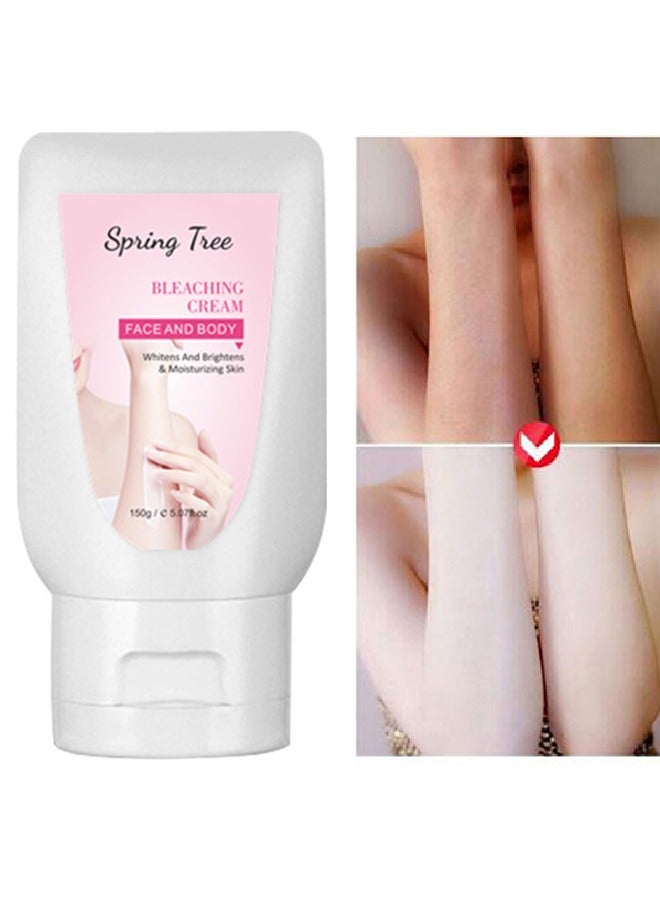 SPRING TREE Face and Body Bleaching Cream -Makeup Replacement Cream for Face and Body 150g - Image 1