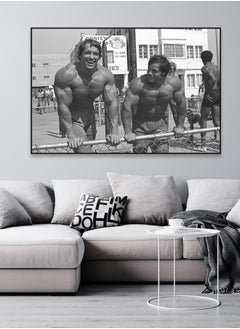 black,and,white,gym,workout,poster,arnold,schwarzenegger,art,muscle,prints,retro,motivational,sport,canvas,painting,fitness,art