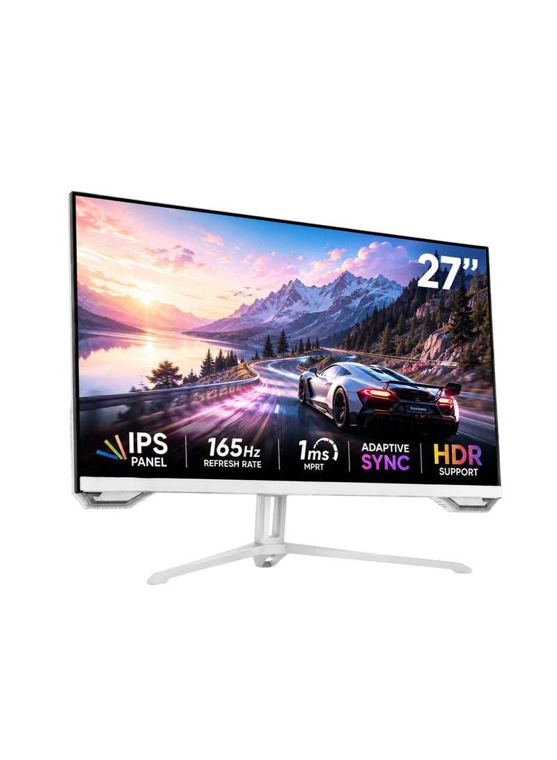 Arab Gamers All-in-One Gaming PC Bundle - Intel Core i5-12400F, NVIDIA GeForce RTX 5060 8GB, 16GB RAM, 1TB NVMe SSD, 27" FHD 165Hz Monitor, Keyboard, Mouse, Headset, Windows 11 Pro, RGB White - Image 4