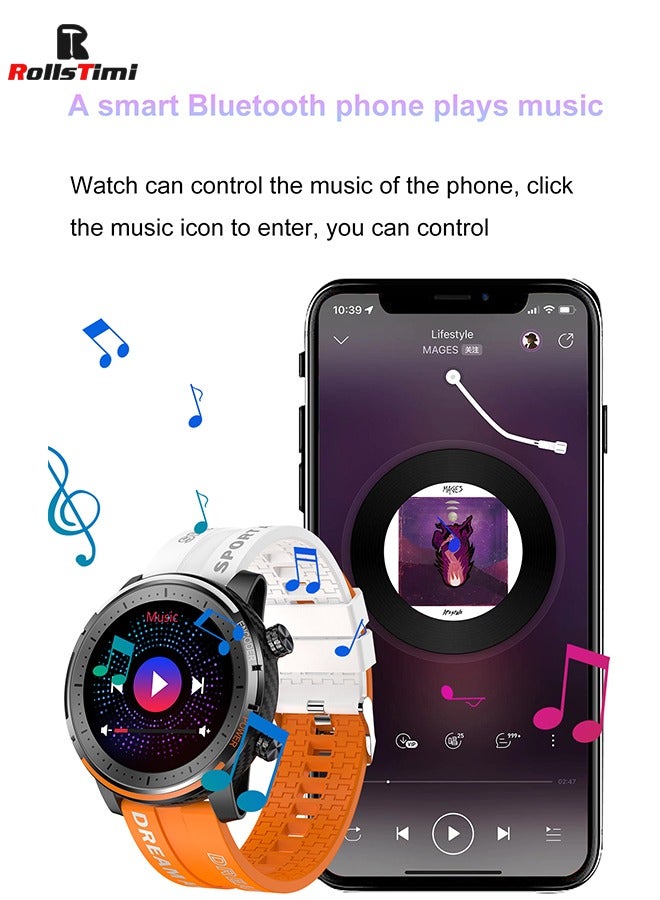 RollsTimi  RT-QW66 Fitness Tracker Smart Watches NFC Heart Rate Blood Pressure Sleep Monitor IOS Android Waterproof Smart Watch - Image 4