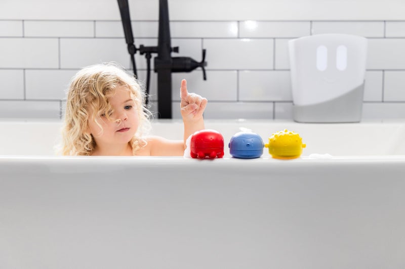 Ubbi Squeeze and Switch Silicone Bath Toys for Toddlers and Baby, Colorful Mix and Match Baby Bath Accessory, Water Toys for Toddler Bath Playtime, Set of 3 - Image 3