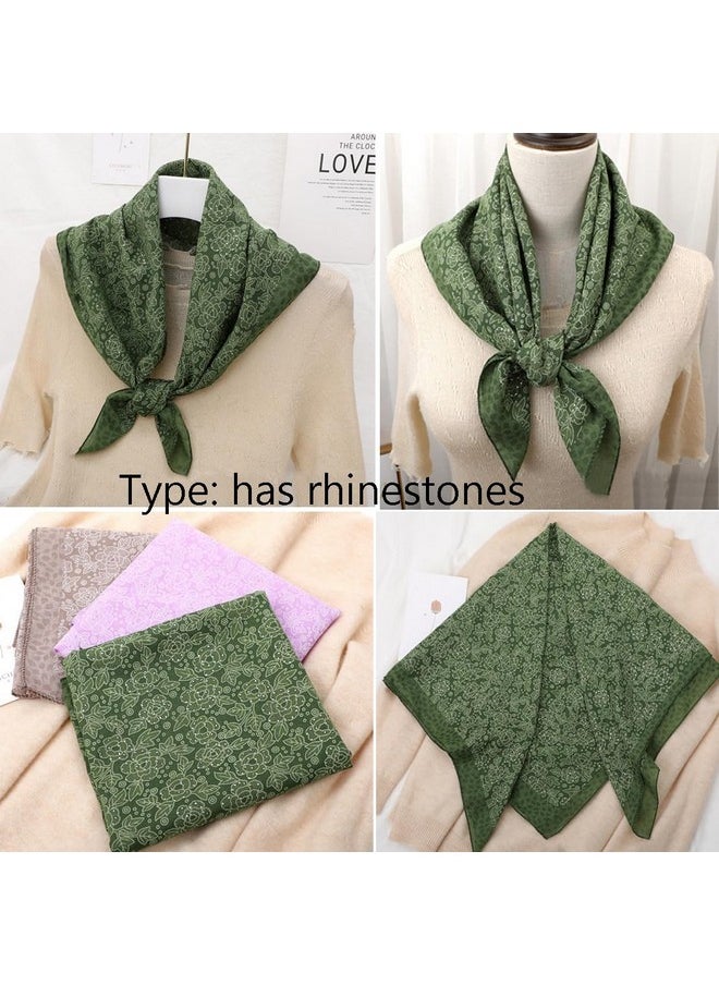 K-Elewon - 27.5” Women Medium Square Scarf Head Scarf- 2Pcs Neck Scarf Hair Scarf Head Sleeping Wraps Scarfs For Women H07-03 - Image 1