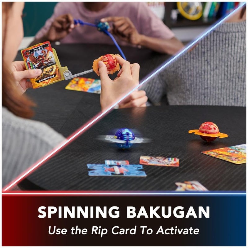 BAKUGAN باكوجان ألتيميت 6-باك، دراجونيدز هجوم خاص، نيلوس، مانتيد، أوكتوجان؛ شخصيات قابلة للتخصيص، تعمل بالدوران، ألعاب أطفال للأولاد والبنات 6 سنوات وما فوق - Image 3
