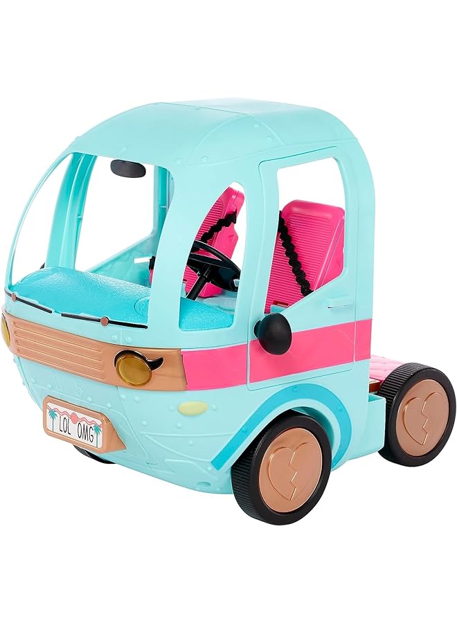 L.O.L. SURPRISE! Glam N' Go Camper 4 In 1 Transforming Playset With 50+ Surprises Car House Fashion Runway Pool 360° Play Dj Booth Storage Stylish Camping Adventure Toy Gift For Kids Girls 3+ - Image 5