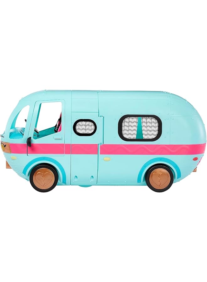 L.O.L. SURPRISE! Glam N' Go Camper 4 In 1 Transforming Playset With 50+ Surprises Car House Fashion Runway Pool 360° Play Dj Booth Storage Stylish Camping Adventure Toy Gift For Kids Girls 3+ - Image 4