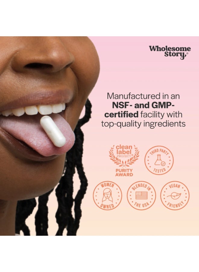 Wholesome Story Myo Inositol & D-Chiro Inositol 40:1 Ratio | Fertility & Hormone Balance Supplement for Women | with MTHF Folate & Vitamin D3 | Ovarian Function Support | 120 Capsules - Image 2