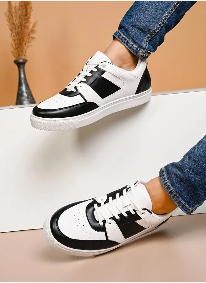 ستايلي Color Block Lace Up Sneakers