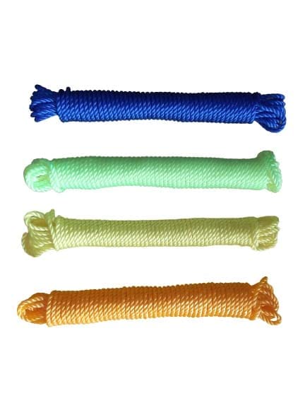 advancedestore advancedestore Nylon Twisted Multipurpose Outdoor Clothes Drying Wirerassi AntiRust and Anti Slip Laundry Clothesline String 10 Meter4 mm Wire Pack of 4