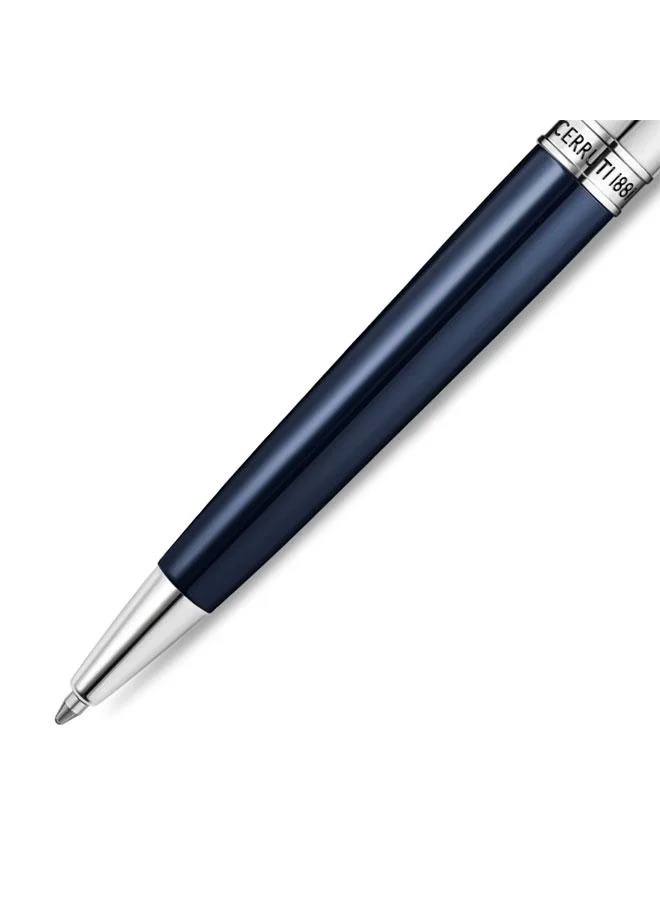 CERRUTI 1881 Blue Metal Ballpoint Pen Elegant