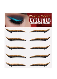 West&Month Self-Adhesive Eyeliner 5 Pairs Eyeshadow Party Eyeliner  - Image 3