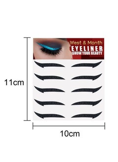 West&Month Self-Adhesive Eyeliner 5 Pairs Eyeshadow Party Eyeliner  - Image 4
