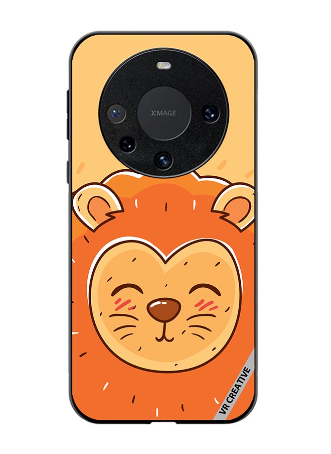 VR CREATIVE Protective Case Cover For Huawei Mate 60 Pro Sleeping Lion Design Multicolour  - Image 1