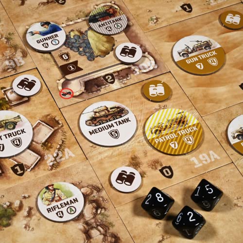 Osprey Games ألعاب أوسبري: غير خائف: شمال أفريقيا: تكملة للعبة الطاولة الفائزة بجائزة جيك للألعاب في الحرب العالمية الثانية - Image 2