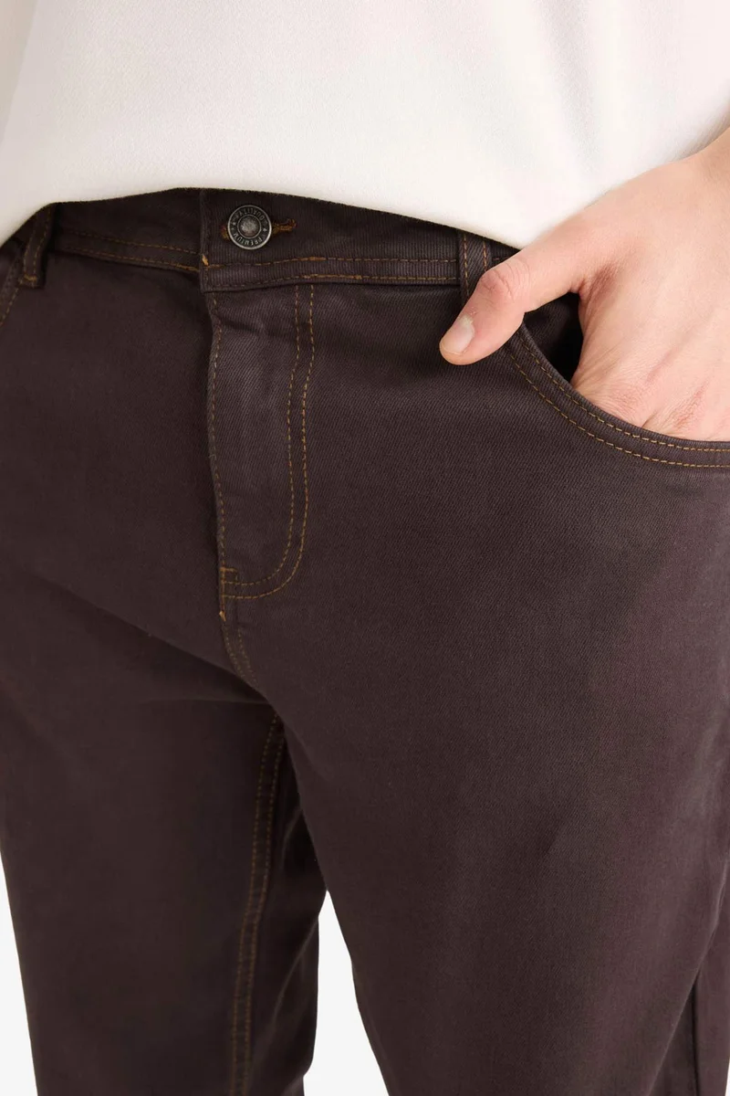 Defacto  Regular Fit Straight Leg Trousers for Men | Best Price UAE