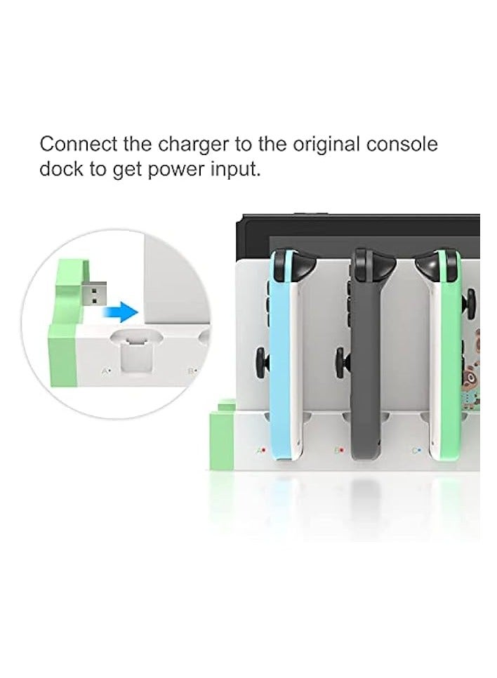 PROMASS Charging Dock Compatible with Nintendo Switch & Switch OLED Model Joycons, Switch Controller Charger Dock Station for Joycon Charges up to 7pcs, Charging Stand Station for Nintendo Switch/OLED Model - Image 2