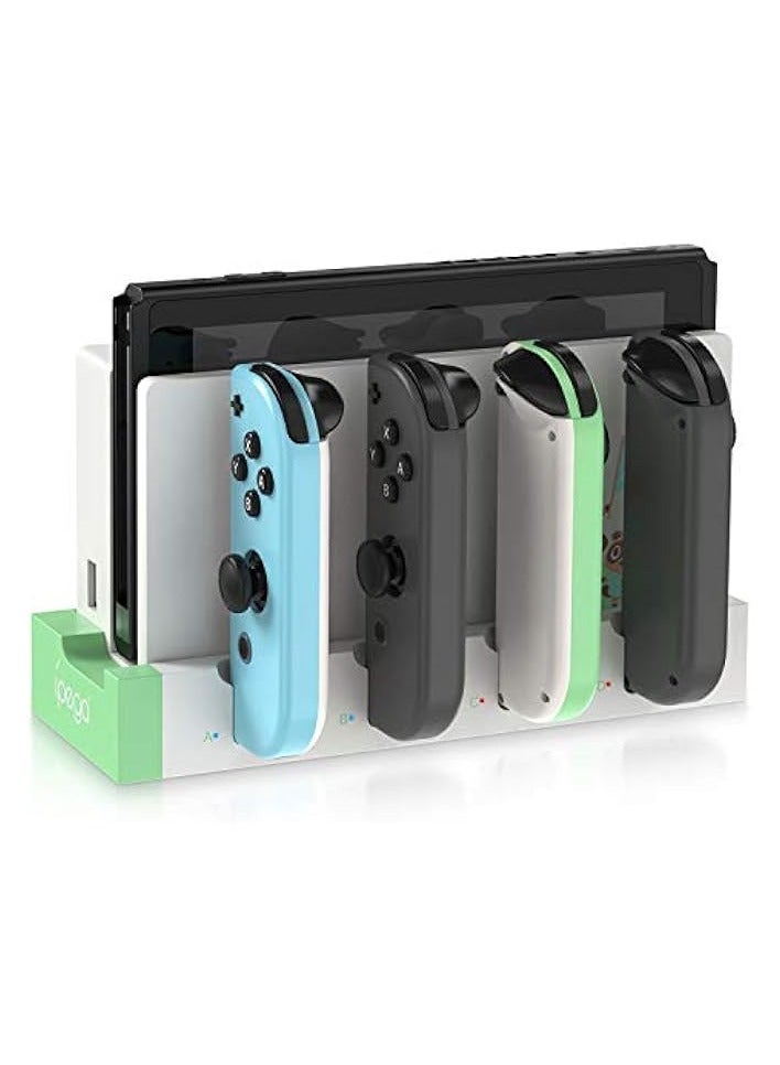 PROMASS Charging Dock Compatible with Nintendo Switch & Switch OLED Model Joycons, Switch Controller Charger Dock Station for Joycon Charges up to 7pcs, Charging Stand Station for Nintendo Switch/OLED Model - Image 1