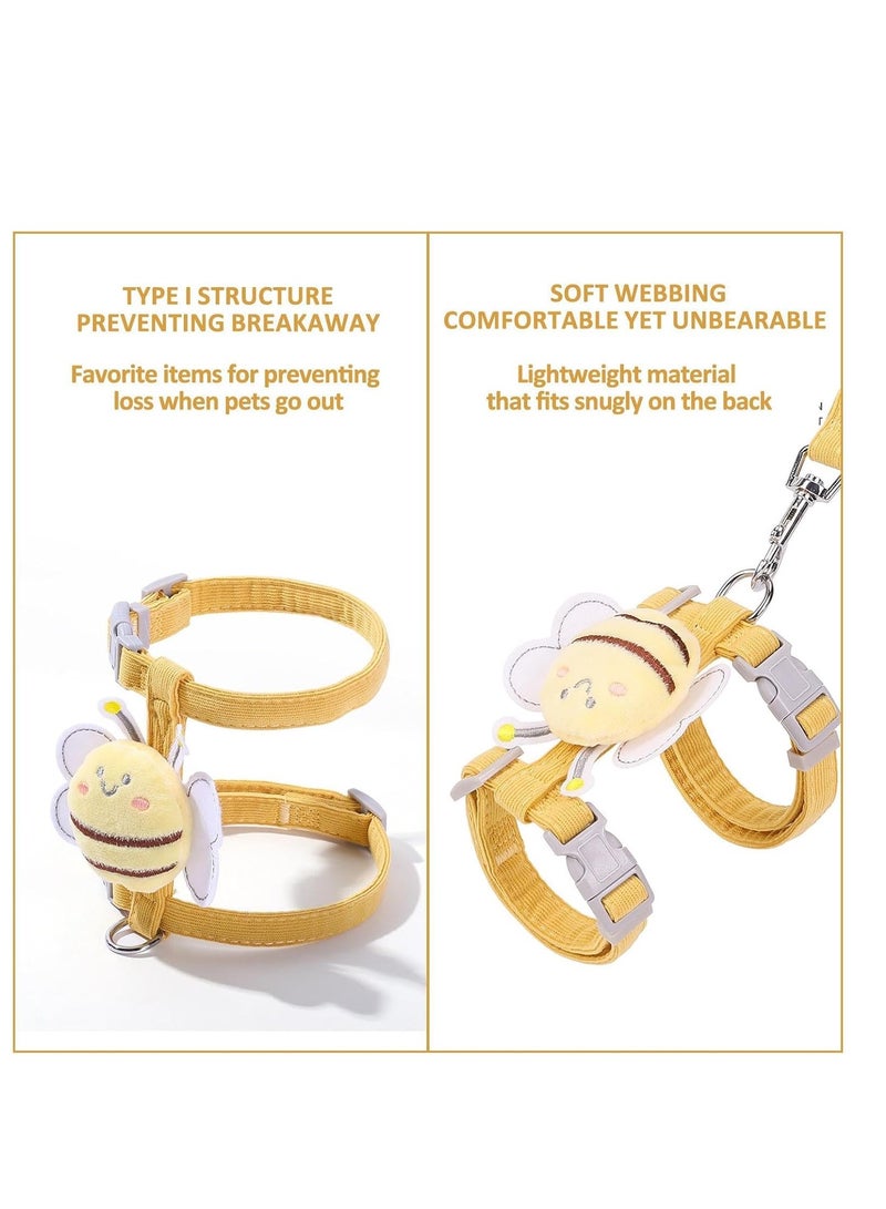 A.M Cat Harness | Small Cat Harness Bite Resistant Escape Proof,120cm Easy Control Traction Rope for Puppy Rabbit Kitten Soft Leash - Image 4