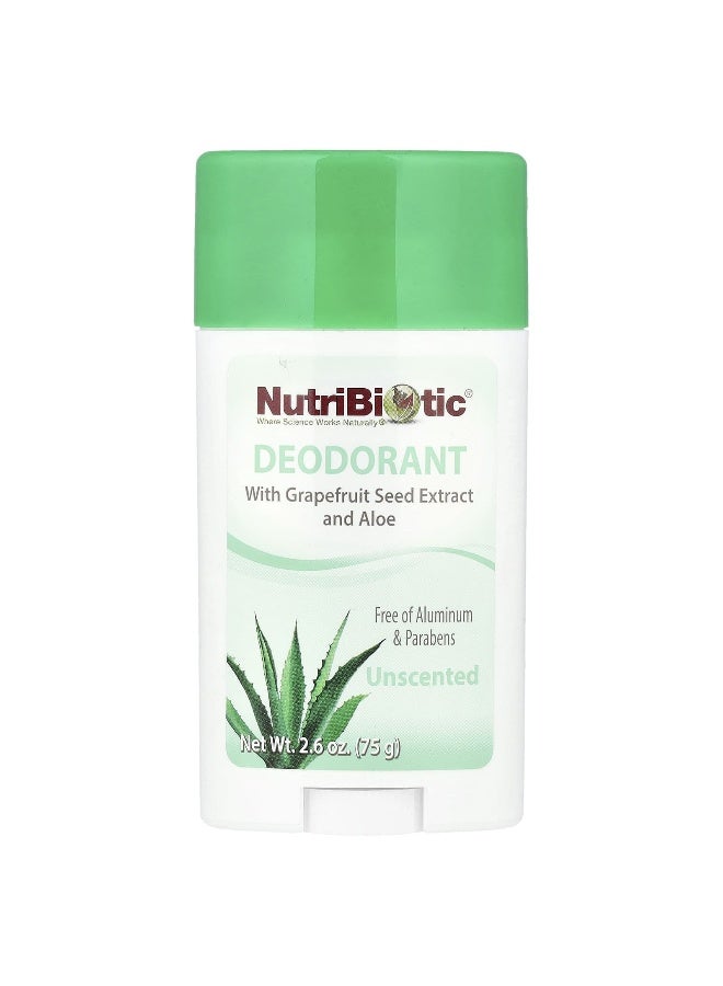 Nutribiotic نوتريبيوتيك، مزيل العرق، بدون رائحة، 2.6 أونصة (75 غرام) - Image 1