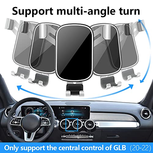 musttrue LUNQIN Car Phone Holder for Mercedes Benz GLB-Class 2020 2021 2022 2023 2024 2025 2026 GLB250 AMG 35 and Benz EQB 2022-2025 250+ 300 350 Auto Accessories Cell Phones Mount Cellphone Mobile Cradle - Image 5