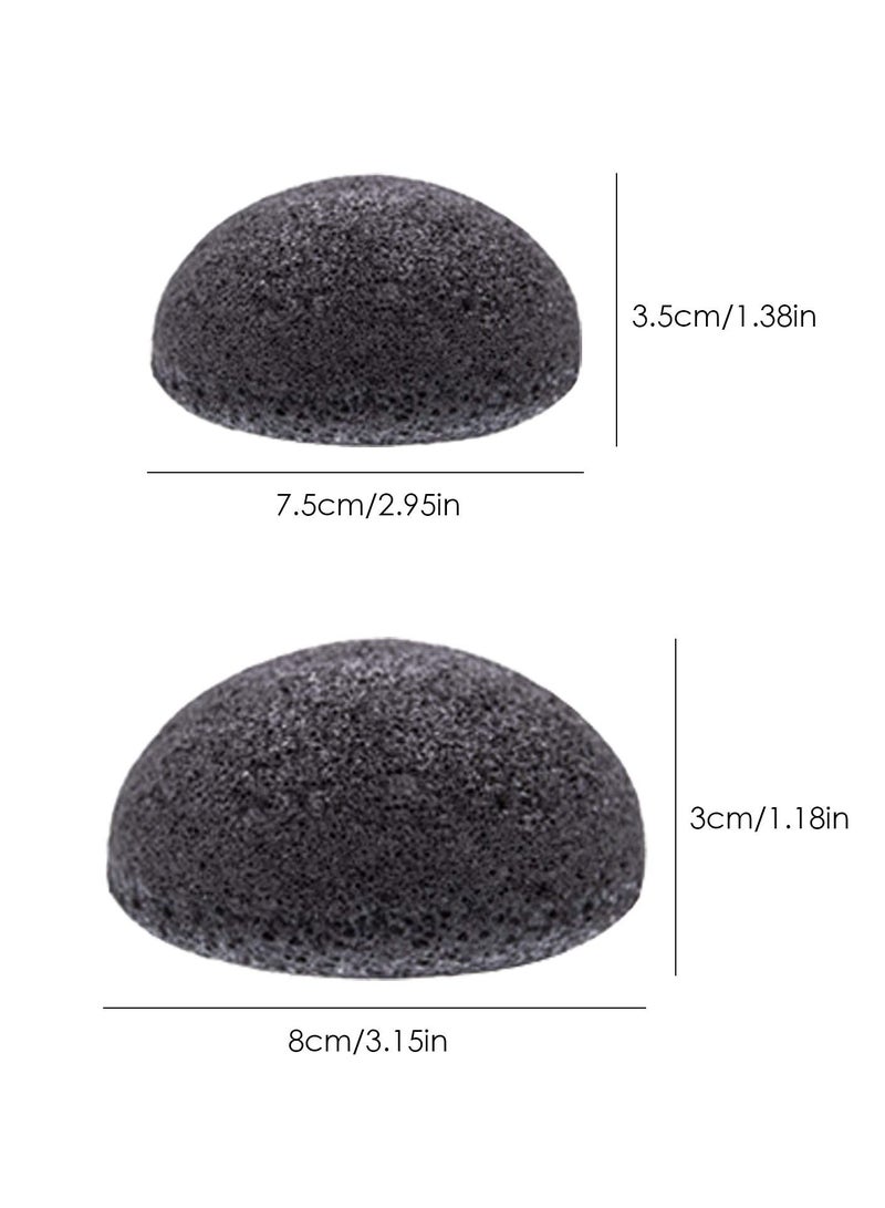 Excefore إسفنجات الوجه الطبيعية من الكونجاك لتنظيف الوجه بلطف وتقشيره، عبوة من 6 إسفنجات لتنظيف المسام العميقة للوجه - Image 3